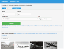 Tablet Screenshot of culturepics.org